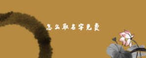 怎么取名字免費